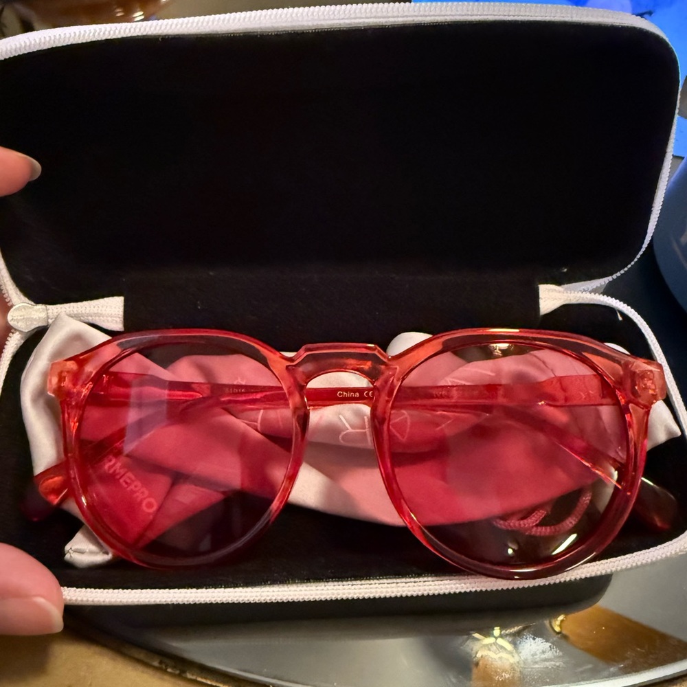 Red Tinted Sunglasses